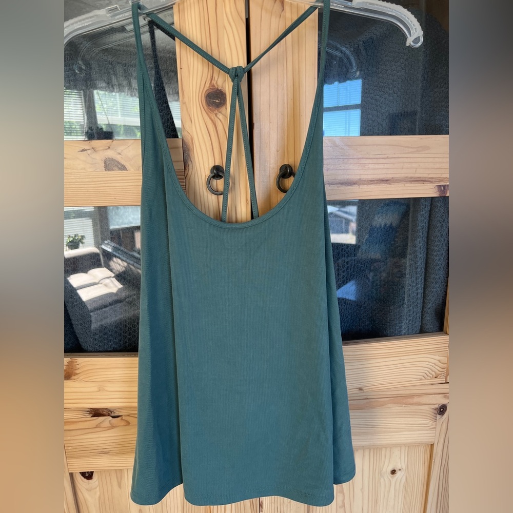 Old Navy Green Backless Tank Top